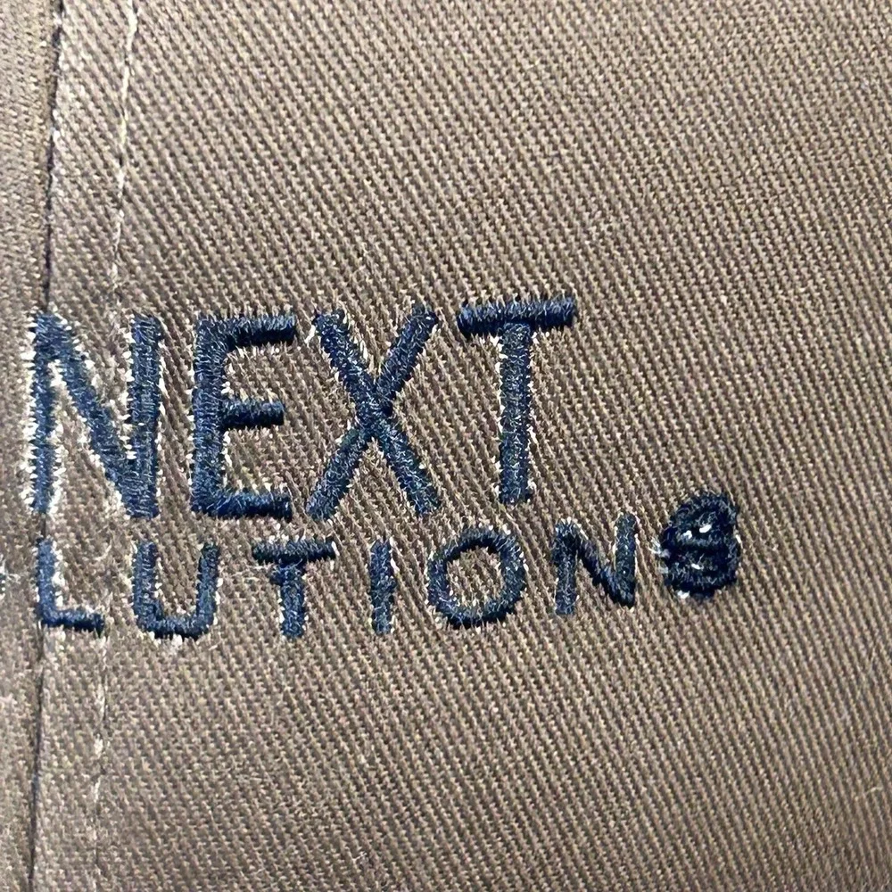 Next‎ Solutions Outdoor Cap Trucker Hat Snapback Brown Tan Mesh Back Adult